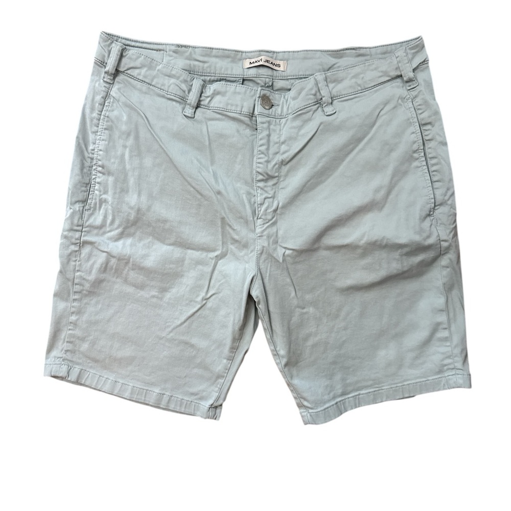 MAVI Jeans Simon Shorts Men's Size 40 Mint Green Chino Shorts Blended Material - Picture 3 of 11